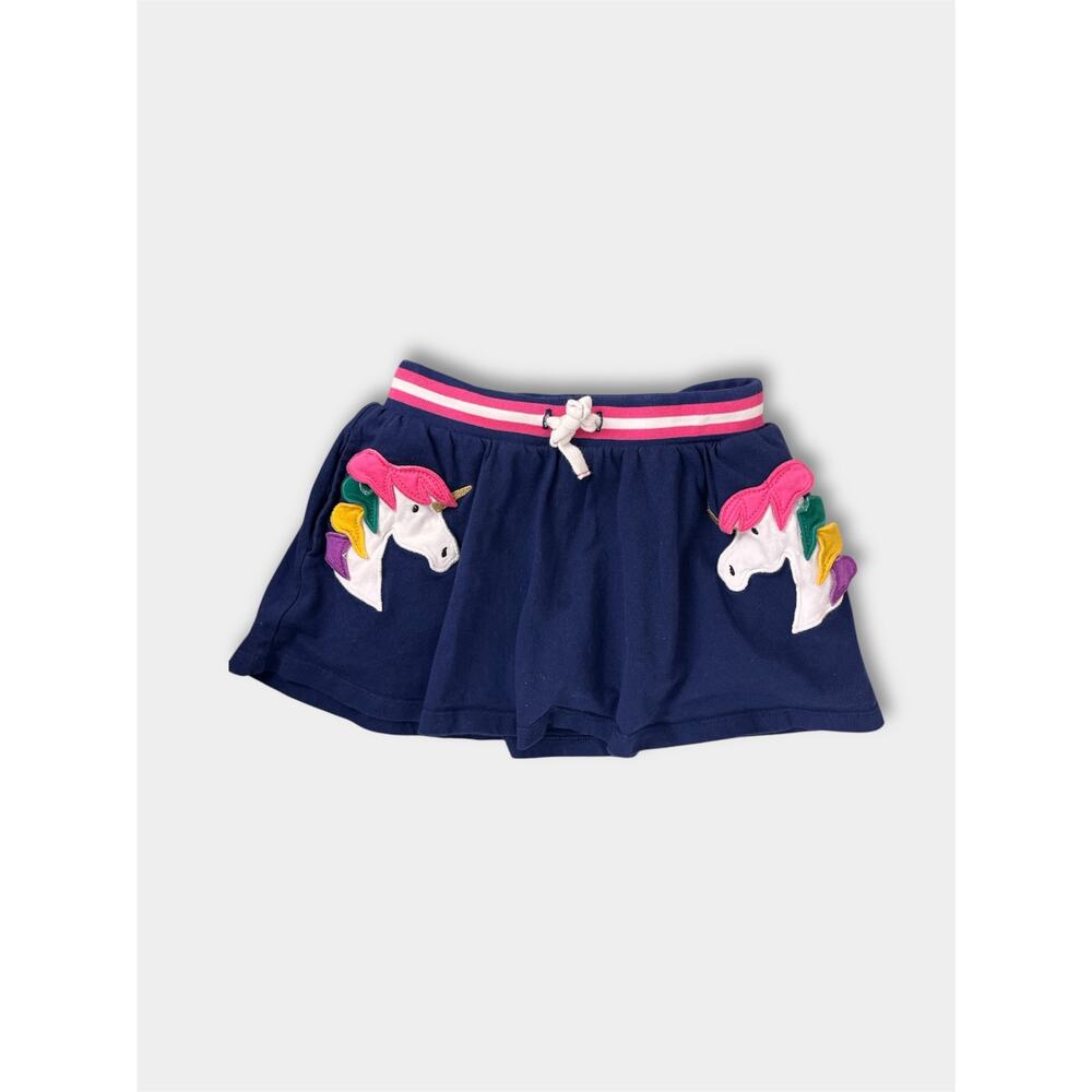 Mini Boden Unicorn Applique Skort College Navy 4-5